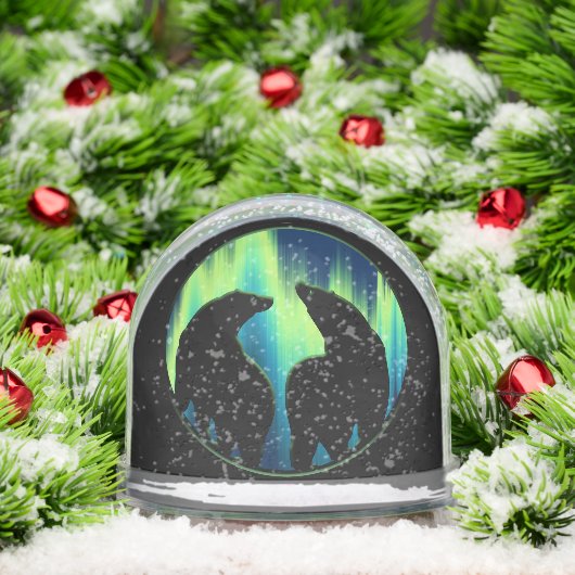 Bear Snow Globe Custom Aurora Bear Snow Globes (Noël)
