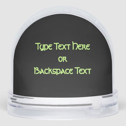 Bear Snow Globe Custom Aurora Bear Snow Globes (Arrière)