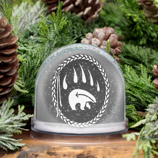 Bear Snow Globe Custom Native Bear Claw Snow Globe Sneeuwbol (Winter)