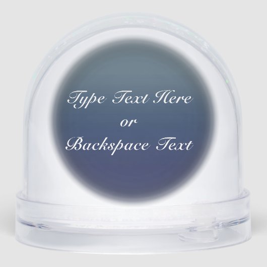 Bear Snow Globe Custom Polar Bear & Cubs Snowglobe Sneeuwbol (Achterkant)