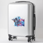 Bear Spirit Warrior Custom-Cut Vinyl Sticker (Sur valise)