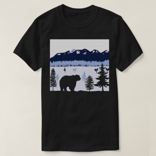 Bear Sunset TShirt (Design devant)