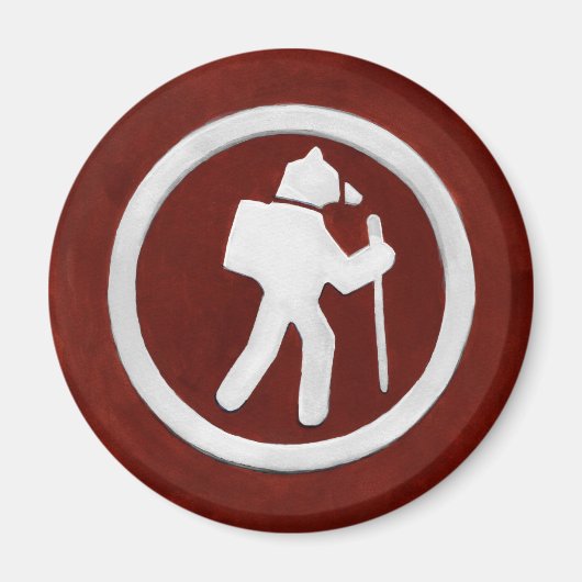 Bear Trail Marker Magneet (Voorkant)