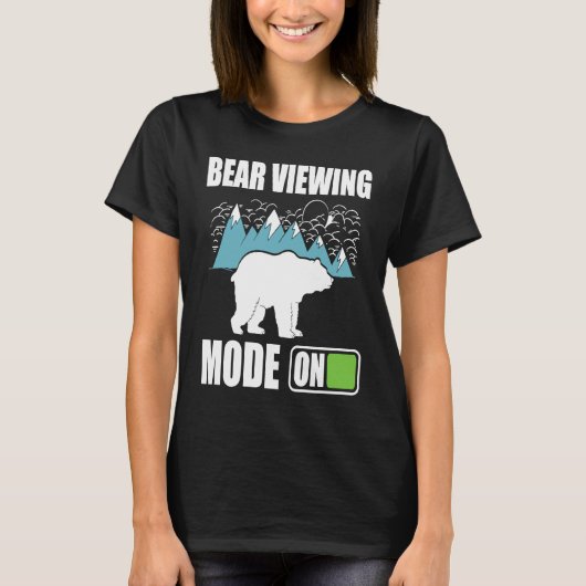 Bear Viewing in Zoo National Park or Alaska Cruise T-shirt (Voorkant)