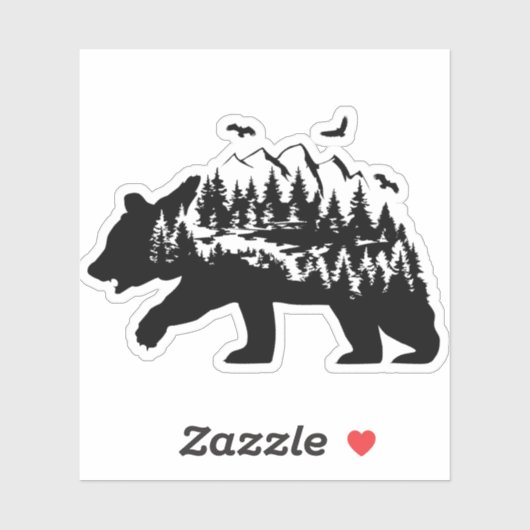 Bear Vinyl Sticker (Feuille)