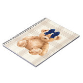 Bear with a Bow Blank Journal (Côté gauche)