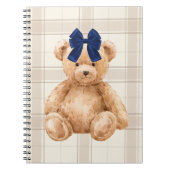 Bear with a Bow Blank Journal (Devant)