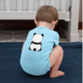 BEAR-Y AARDIGE PANDA BEER BLauw (VOOR- EN ACHTERKA Romper