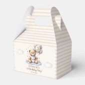 Bear-y Cute – 3rd Birthday Party Treat Boxes Bedankdoosjes (Voorkant Zijde)