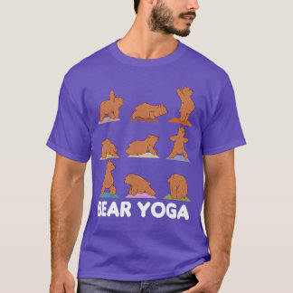 Bear Yoga Cute Bears Doing Sport Bear Yoga Namaste T-shirt