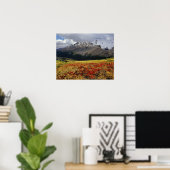 Bearberry begin herfst Athabasca Peak Poster (Thuiskantoor)