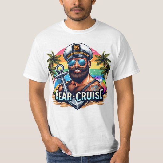 BearCruise Sailor Tshirt Wit (Voorkant)