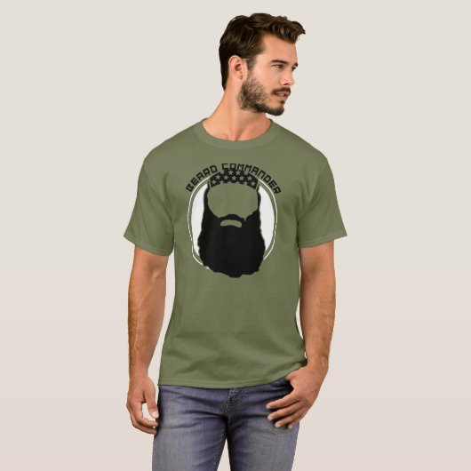 BEARD COMMANDER T-SHIRT (Voorkant volledig)