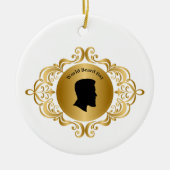 Beard Day Silhouette Ornament (Voorkant)