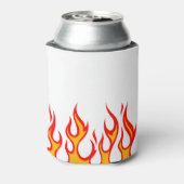 BEARD FUEL Funny Mannen Skull & Flames Joke Gift Blikjeskoeler (Blikje Achterkant)