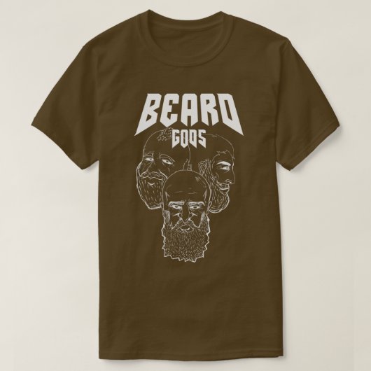 Beard Gods Beard Lovers Dont Shave Funny Beard Man T-shirt (Design voorkant)