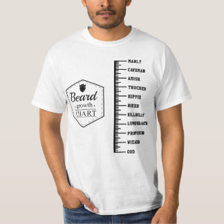 Beard Growth Chart T-shirt