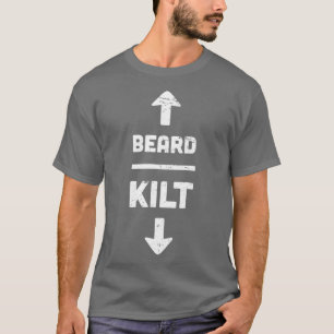 Beard Kilt Scottish Design T-shirt