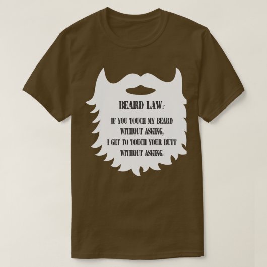 Beard Law Classic TShirt (Design devant)