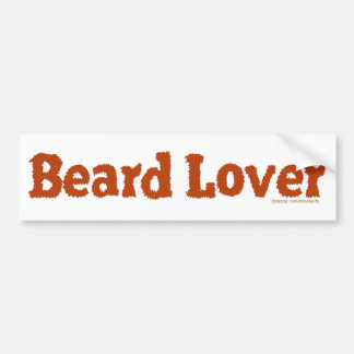Beard Lover Funny Fuzzy Letters Sjabloon Redhead Bumpersticker