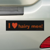 Beard Lover Funny Fuzzy Letters Sjabloon Redhead Bumpersticker (Op auto)