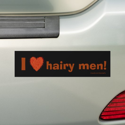 Beard Lover Funny Fuzzy Letters Sjabloon Redhead Bumpersticker (Op auto)
