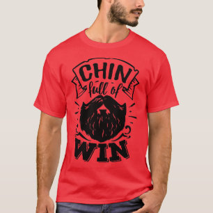 Beard Lovers Gift Chin vol met win T-shirt