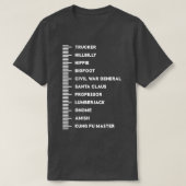 Beard Measurement Beard Chart Funny T-shirt (Design voorkant)