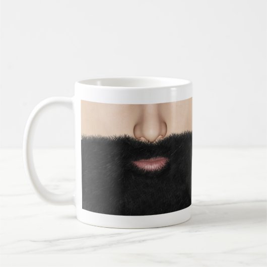 Beard Mouth and Nose Koffiemok (Links)