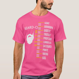 Beard O Meter Funny  Gentelman Beard Day T-shirt