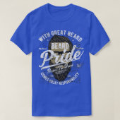 Beard Pride drôle tshirt vintage (Design devant)