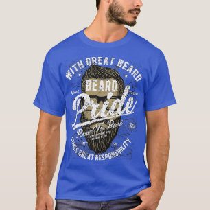 Beard Pride drôle tshirt vintage