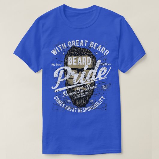 Beard Pride grappig shirt (Design voorkant)