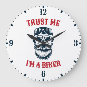 Beard Scull Motorrijcyclus Vertrouw me dat ik Grote Klok
