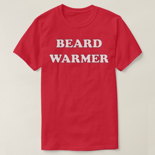 Beard Warmer Funny Design Dark-modus T-shirt (Design voorkant)