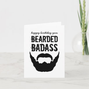 Bearded Bada** Verjaardag Kaart