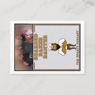 Bearded Baker Banter Trading Kaarten: Podcast Logo Contactkaartje