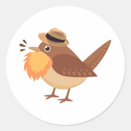 Bearded Bird met Oranje Baard Stickers