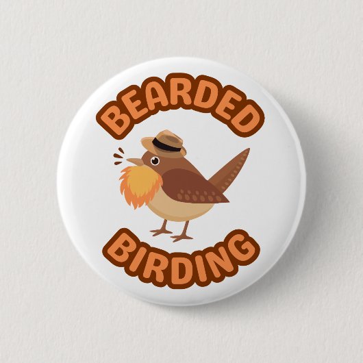 Bearded Birding Logo Button (Voorkant)
