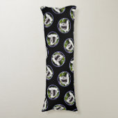 Bearded Collie Beardie Zwart Schilderen Schattigee Lichaamskussen (Voorkant Verticaal)