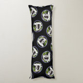 Bearded Collie Beardie Zwart Schilderen Schattigee Lichaamskussen (Achterkant (Verticaal))