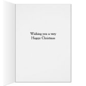 Bearded collie 'Cheese Tax' Christmas card (Intérieur (Droit))