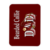 Bearded Collie Dad Magneet (Verticaal)