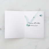 Bearded Collie Denken aan jou Kaart (Binnen)