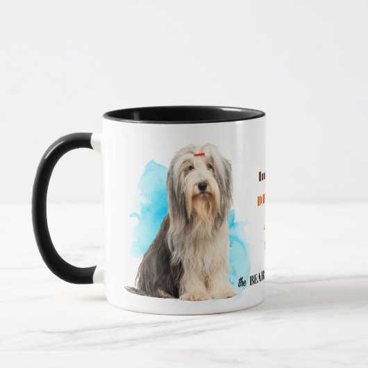Bearded Collie Hond Trouwe Vriend Mok (Links)