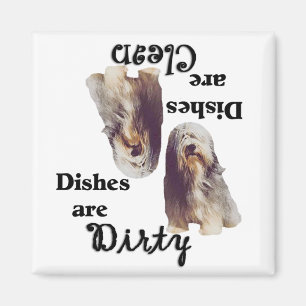 Bearded Collie Lovers Dishwasher Magnet Magneet