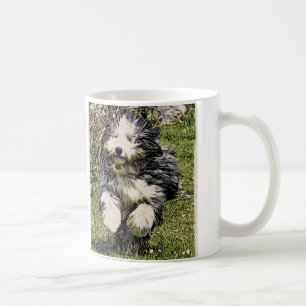 Bearded Collie op de Mok van de Looppas