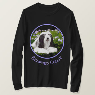 Bearded Collie Painting - Cute Original Dog Art T-shirt