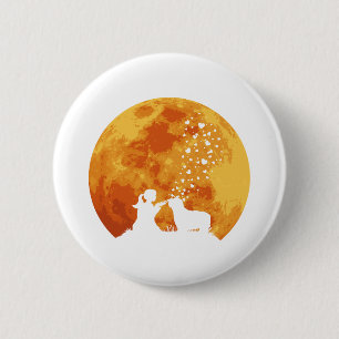 Bearded Collie Ronde Button 5,7 Cm