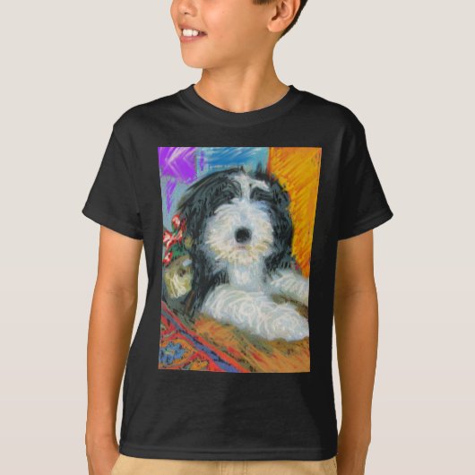 Bearded Collie T-shirt (Voorkant)